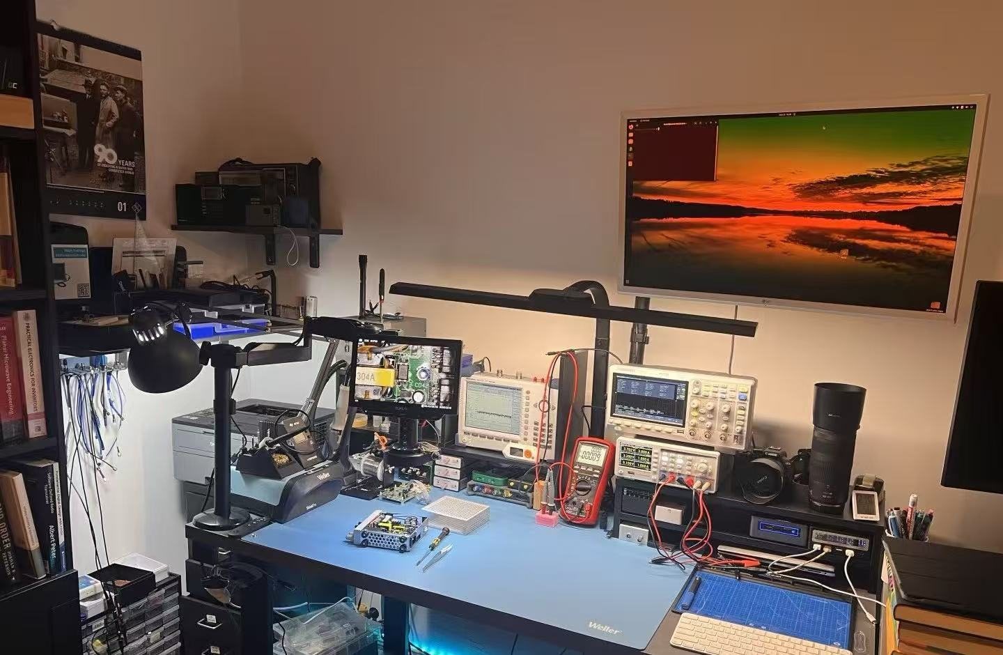 New Venom technical workspace and test bench