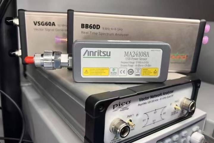 RF test equipment stack